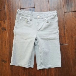 Gray true religion shorts